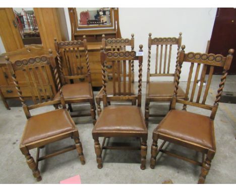  Sale Item:    6 OAK DINING CHAIRS   Vat Status:   No Vat   Buyers Premium:  This lot is subject to a Buyers Premium of 15% +