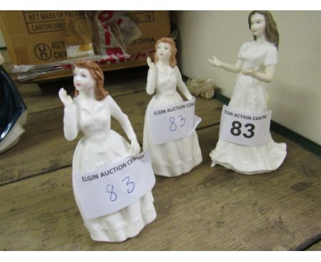  Sale Item:    3 DOULTON FIGURES- 1 SENTIMENTS & 2 JOY  Vat Status:   No Vat   Buyers Premium:  This lot is subject to a Buye