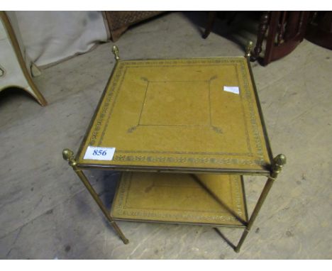  Sale Item:    2 TIER BRASS TABLE (AF)   Vat Status:   No Vat   Buyers Premium:  This lot is subject to a Buyers Premium of 1