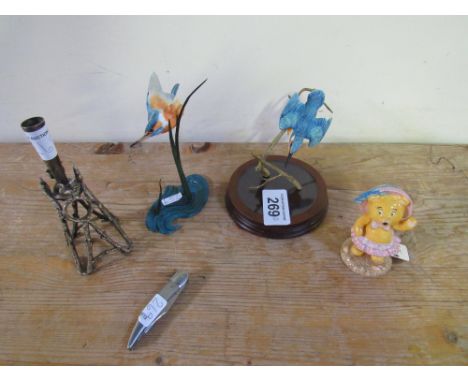  Sale Item:    2 X BFA KINGFISHERS NODDY TEDDY BEAR NAPKIN HOLDER & FISH KNIFE  Vat Status:   No Vat   Buyers Premium:  This 