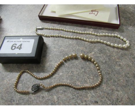  Sale Item:    2 CASED SET PEARLS   Vat Status:   No Vat   Buyers Premium:  This lot is subject to a Buyers Premium of 15% + 