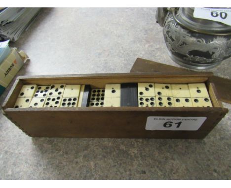  Sale Item:    BOX VARIOUS DOMINOES- NOT A SET (AF)  Vat Status:   No Vat   Buyers Premium:  This lot is subject to a Buyers 