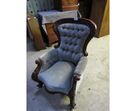  Sale Item:    REPRO GENTS CHAIR   Vat Status:   No Vat   Buyers Premium:  This lot is subject to a Buyers Premium of 15% + V