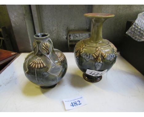  Sale Item:    2 ROYAL DOULTON VASES   Vat Status:   No Vat   Buyers Premium:  This lot is subject to a Buyers Premium of 15%