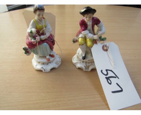  Sale Item:    2 ALFRETTO PORCELAIN FIGURES   Vat Status:   No Vat   Buyers Premium:  This lot is subject to a Buyers Premium