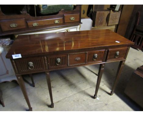  Sale Item:    MAHOGANY SIDEBOARD WITH LION HANDLES  Vat Status:   No Vat   Buyers Premium:  This lot is subject to a Buyers 
