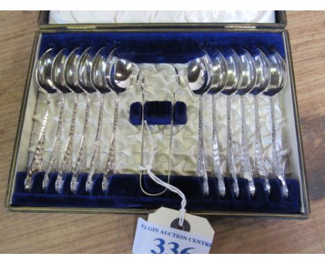  Sale Item:    CASED SET 12 GLASGOW 1905 SILVER SPOONS  Vat Status:   No Vat   Buyers Premium:  This lot is subject to a Buye