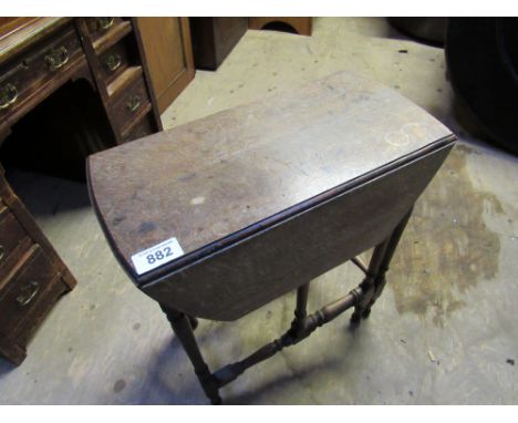 Sale Item:    OAK DROP LEAF TABLE   Vat Status:   No Vat   Buyers Premium:  This lot is subject to a Buyers Premium of 15% +