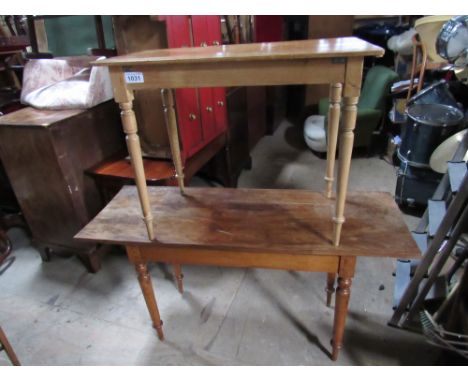  Sale Item:    2 TABLES   Vat Status:   No Vat   Buyers Premium:  This lot is subject to a Buyers Premium of 15% + Vat @ 20% 