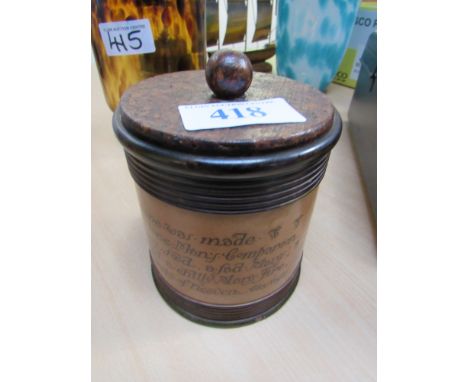  Sale Item:    ROYAL DOULTON TOBACCO JAR (AF)   Vat Status:   No Vat   Buyers Premium:  This lot is subject to a Buyers Premi
