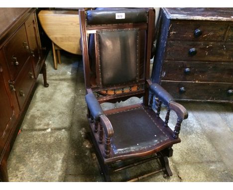  Sale Item:    ROCKING CHAIR   Vat Status:   No Vat   Buyers Premium:  This lot is subject to a Buyers Premium of 15% + Vat @