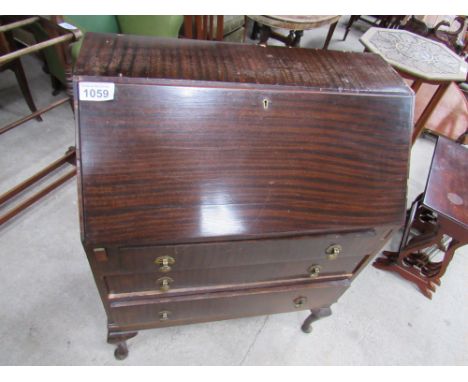  Sale Item:    MAHOGANY BUREAU (AF)   Vat Status:   No Vat   Buyers Premium:  This lot is subject to a Buyers Premium of 15% 