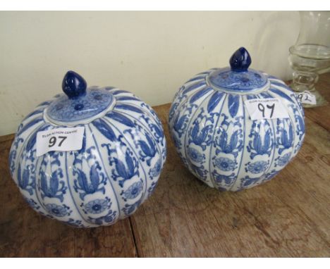  Sale Item:    2 B/W VASES   Vat Status:   No Vat   Buyers Premium:  This lot is subject to a Buyers Premium of 15% + Vat @ 2