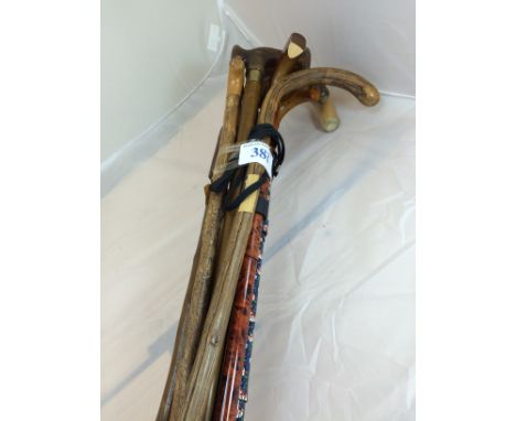  Sale Item:    BUNDLE WALKING STICKS   Vat Status:   No Vat   Buyers Premium:  This lot is subject to a Buyers Premium of 15%