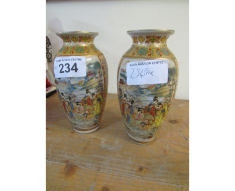  Sale Item:    PAIR ORIENTAL VASES (AF)   Vat Status:   No Vat   Buyers Premium:  This lot is subject to a Buyers Premium of 