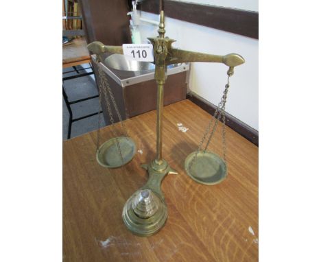  Sale Item:    BRASS SCALES & WEIGHTS   Vat Status:   No Vat   Buyers Premium:  This lot is subject to a Buyers Premium of 15