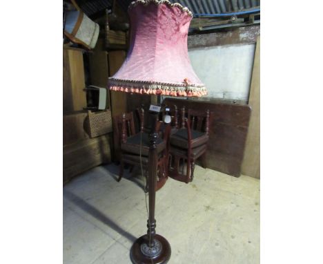  Sale Item:    MAHOGANY STANDARD LAMP   Vat Status:   No Vat   Buyers Premium:  This lot is subject to a Buyers Premium of 15