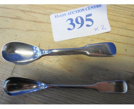  Sale Item:    2 INVERNESS SILVER MUSTARD SPOONS  Vat Status:   No Vat   Buyers Premium:  This lot is subject to a Buyers Pre