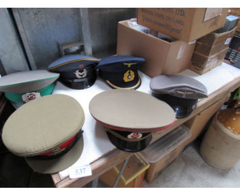  Sale Item:    BOX 6 MILITARY HATS (AF)   Vat Status:   No Vat   Buyers Premium:  This lot is subject to a Buyers Premium of 