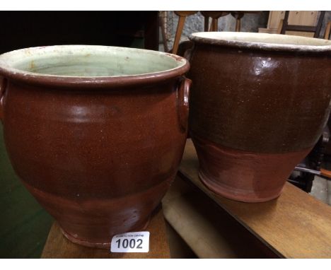  Sale Item:    2 STONEWARE JARS (AF)   Vat Status:   No Vat   Buyers Premium:  This lot is subject to a Buyers Premium of 15%