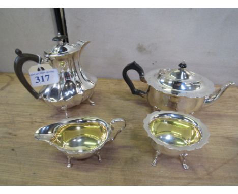  Sale Item:    4 PCE EP TEA SERVICE   Vat Status:   No Vat   Buyers Premium:  This lot is subject to a Buyers Premium of 15% 