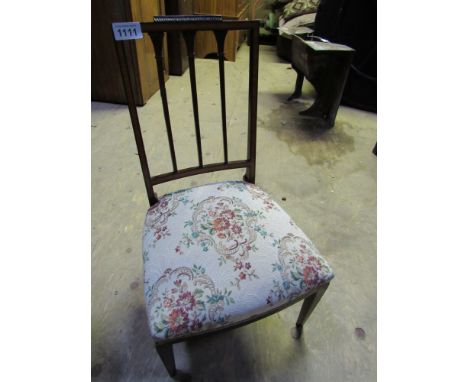  Sale Item:    INLAID NURSING CHAIR   Vat Status:   No Vat   Buyers Premium:  This lot is subject to a Buyers Premium of 15% 