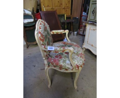  Sale Item:    FRENCH STYLE ARM CHAIR   Vat Status:   No Vat   Buyers Premium:  This lot is subject to a Buyers Premium of 15