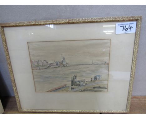  Sale Item:    DRAWING BY DONALD CHISOLM ABERDEEN  Vat Status:   No Vat   Buyers Premium:  This lot is subject to a Buyers Pr