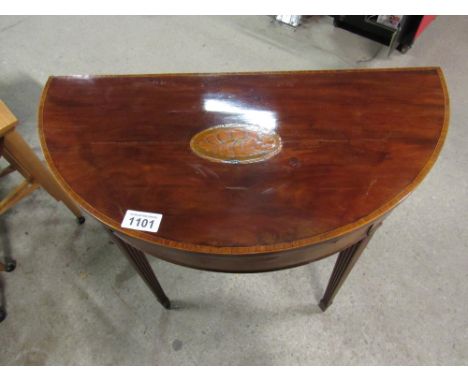  Sale Item:    INLAID TIP OVER CARD TABLE (AF)   Vat Status:   No Vat   Buyers Premium:  This lot is subject to a Buyers Prem
