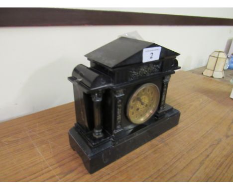  Sale Item:    MARBLE CLOCK (AF)   Vat Status:   No Vat   Buyers Premium:  This lot is subject to a Buyers Premium of 15% + V