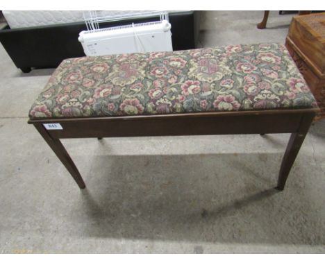  Sale Item:    PIANO STOOL (AF)   Vat Status:   No Vat   Buyers Premium:  This lot is subject to a Buyers Premium of 15% + Va