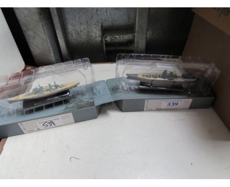  Sale Item:    2 ATLAS MODEL SHIPS HMS PRICE WALES & IJN YAMATO DESTROYER  Vat Status:   No Vat   Buyers Premium:  This lot i