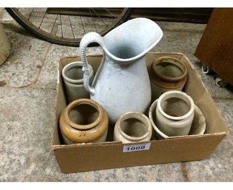  Sale Item:    BOX STONE POTS (AF)   Vat Status:   No Vat   Buyers Premium:  This lot is subject to a Buyers Premium of 15% +