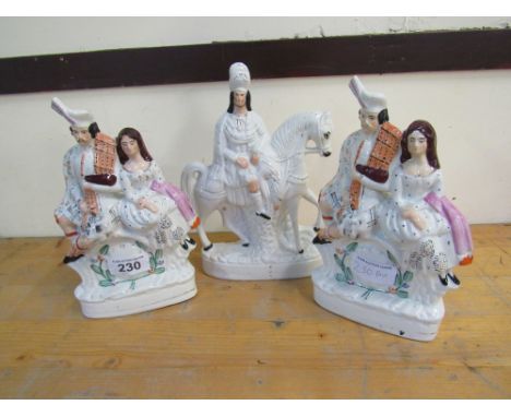  Sale Item:    3 STAFFORDSHIRE FIGURES (AF)   Vat Status:   No Vat   Buyers Premium:  This lot is subject to a Buyers Premium