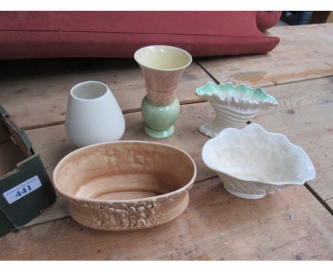  Sale Item:    BOX 5 PCS SYLVAC WARE (AF)   Vat Status:   No Vat   Buyers Premium:  This lot is subject to a Buyers Premium o