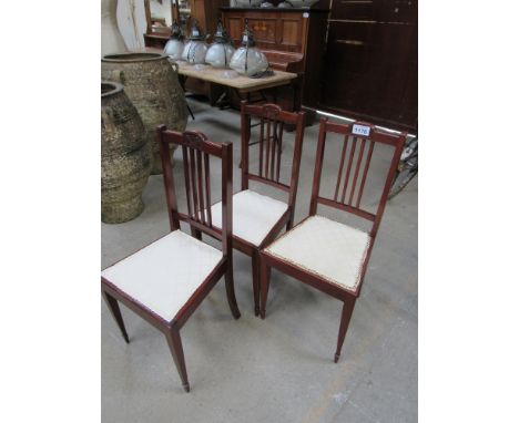  Sale Item:    3 BEDROOM CHAIRS   Vat Status:   No Vat   Buyers Premium:  This lot is subject to a Buyers Premium of 15% + Va
