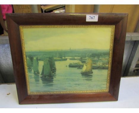  Sale Item:    PRINT HERRING FLEET LEAVING THE DEE  Vat Status:   No Vat   Buyers Premium:  This lot is subject to a Buyers P