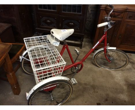  Sale Item:    3 WHEEL TRICYCLE   Vat Status:   No Vat   Buyers Premium:  This lot is subject to a Buyers Premium of 15% + Va