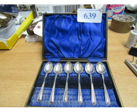  Sale Item:    CASED SILVER SPOONS   Vat Status:   No Vat   Buyers Premium:  This lot is subject to a Buyers Premium of 15% +