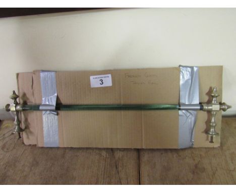  Sale Item:    FRENCH GLASS TOWEL RAIL   Vat Status:   No Vat   Buyers Premium:  This lot is subject to a Buyers Premium of 1