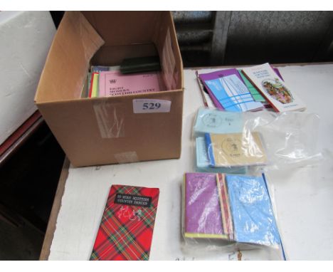  Sale Item:    BOX SCOTTISH COUNTRY DANCE BOOKS CRIBS MUSIC ETC  Vat Status:   No Vat   Buyers Premium:  This lot is subject 