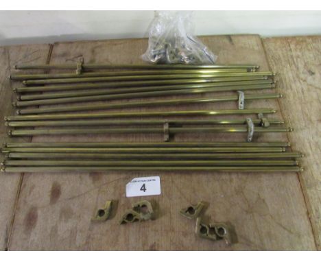  Sale Item:    BRASS STAIR RODS & FITTINGS   Vat Status:   No Vat   Buyers Premium:  This lot is subject to a Buyers Premium 