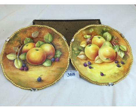  Sale Item:    2 COALPORT FRUIT PLATES   Vat Status:   No Vat   Buyers Premium:  This lot is subject to a Buyers Premium of 1