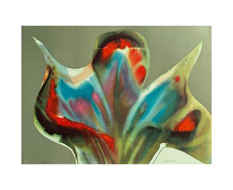 Lithograph titled Spirit Dancer. Signed lower right numbered 64/200. Year 1976 Sight size 21" x 29". Condition: Age related w