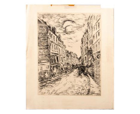This is an outstanding black &amp; white etching afterÂ&nbsp;FauvistÂ&nbsp;(Wild Beast) artist Maurice de Vlaminck who has de