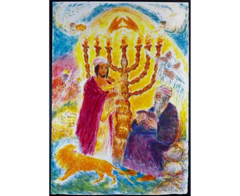 Lithograph titled Song of Songs II Signed lower right numbered 8/100 on Japon Paper Sight size 21" x 30"Condition: Age relate
