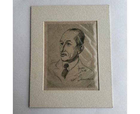 Limited edition original etching on paper of world renowned Russian composer and conductor Igor Stravinsky with his name in c