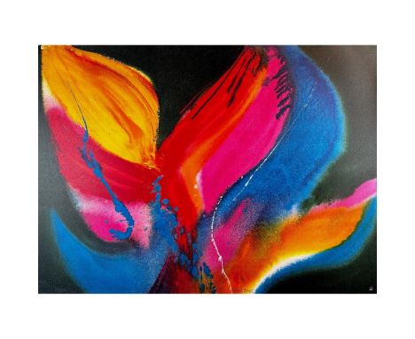 Lithograph titled Fire Dancer. Signed lower right numbered 153/200. Year 1976 Sight size 21" x 29". Condition: Age related we