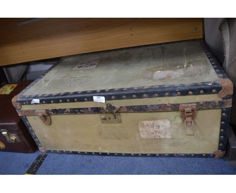 Canvas Steamer Trunk 