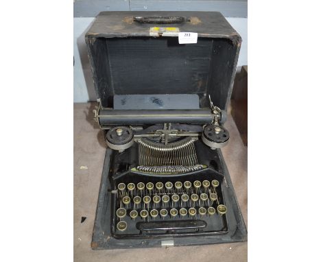 Small Cased Vintage Typewriter 